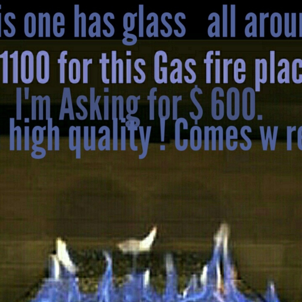 High end all glass fireplace